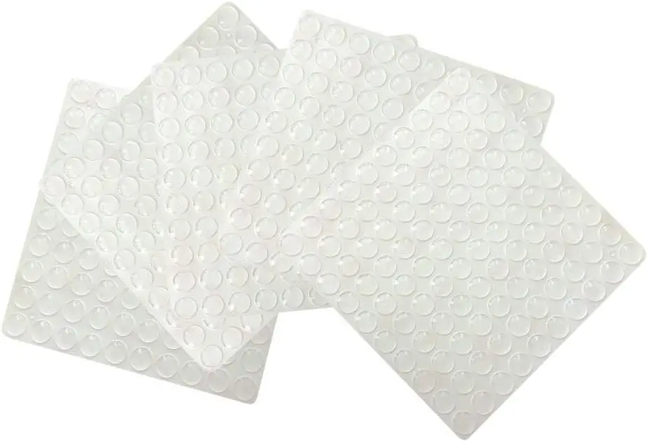 Anti-slip Custom 3 M Sheet Transparent Adhesive Backed Sticky Silicone Rubber Bumpers square Round Dots Feet Pads Gaskets