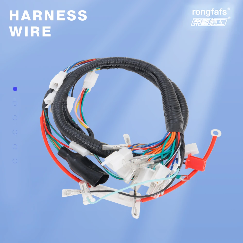 Rongfafs Custom Automotive Wire Harness Assembly Motorcycle Engine Wire