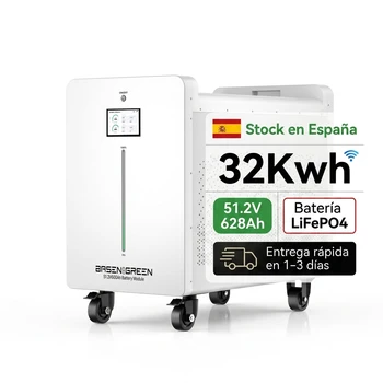 Basengreen LiFePO4 solar storage battery 32kWh 51.2V 628Ah