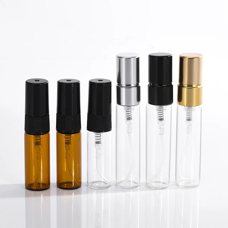 Wholesale Empty 2ml 3ml 5ml 10ml Fragrance Perfume Vial Tester Sample Glass Spray Bottles
