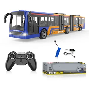 ITTL 4 Channel 2.4g Rc Toy City Bus Model Plastic Electric Bus With Light