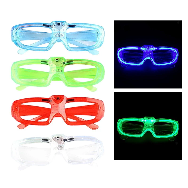 Unisex Cyberpunk Futuristic Technology Party Glasses Led Luminescent Halloween Xmas Cosplay