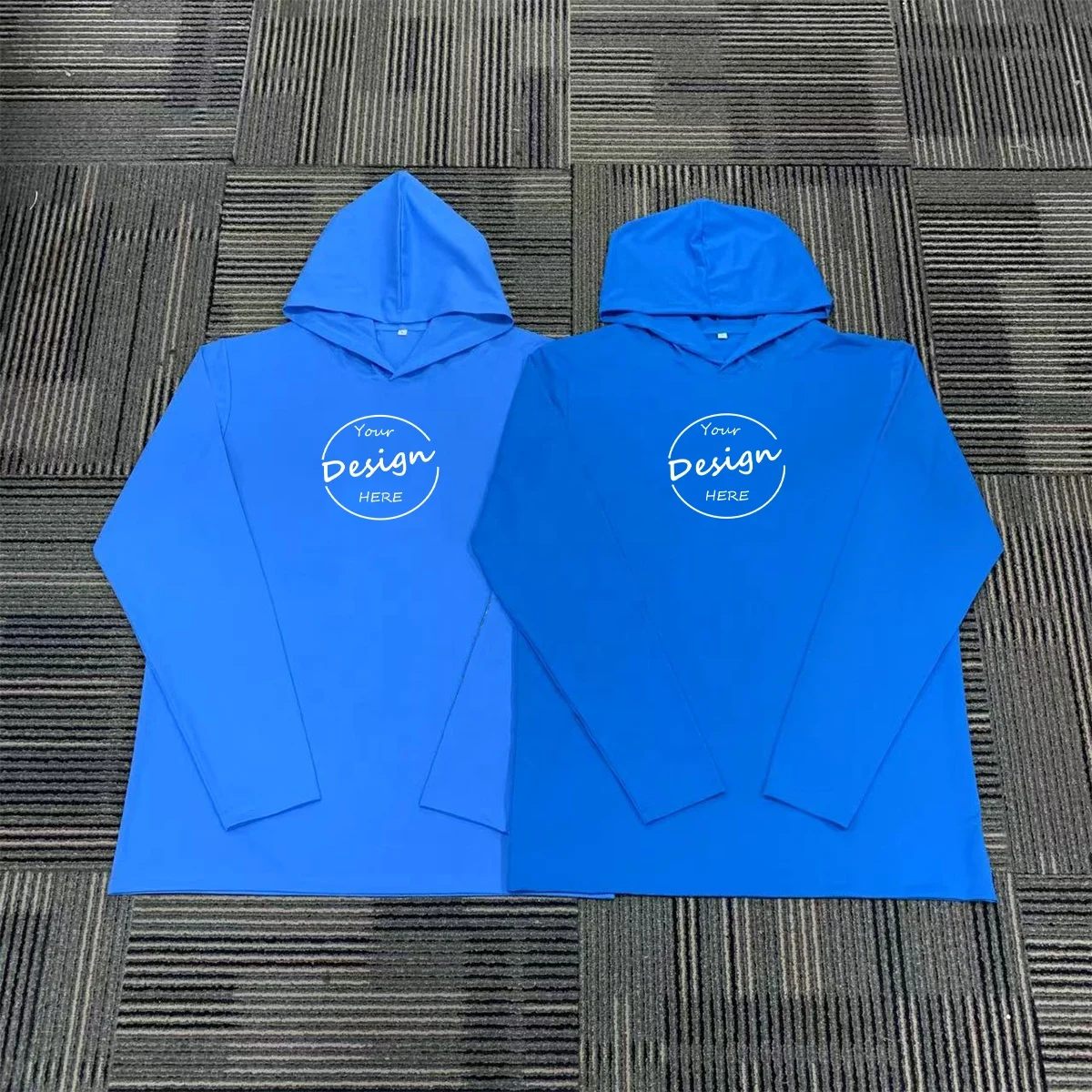 JL2592C Plain Blank Long-sleeve Cotton Mens Screen Printing Long Sleeve Shirts with Hoodie for Men