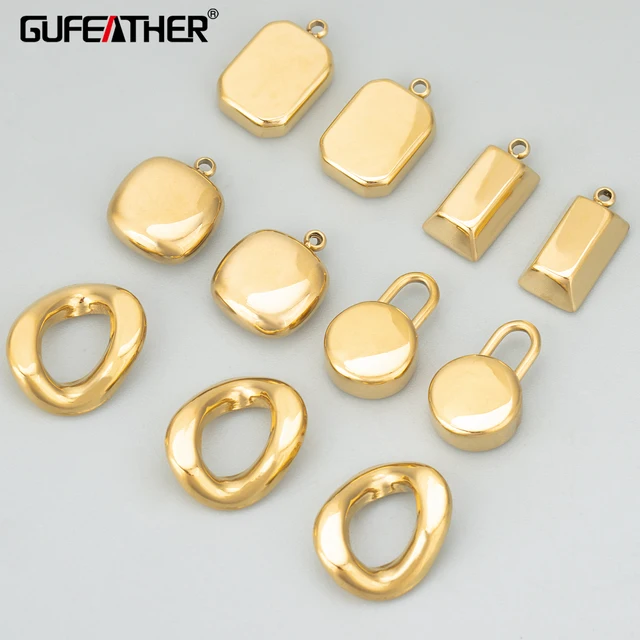 MF09  jewelry accessories,316L stainless steel,nickel free,charms,diy pendants,necklace making findings,4pcs/lot
