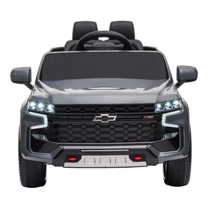2026 Chevrolet Tahoe Licensed Manual Ride-On Kid Car for Children Electric Power with Pedal and Remote Made of Durable Plastic
