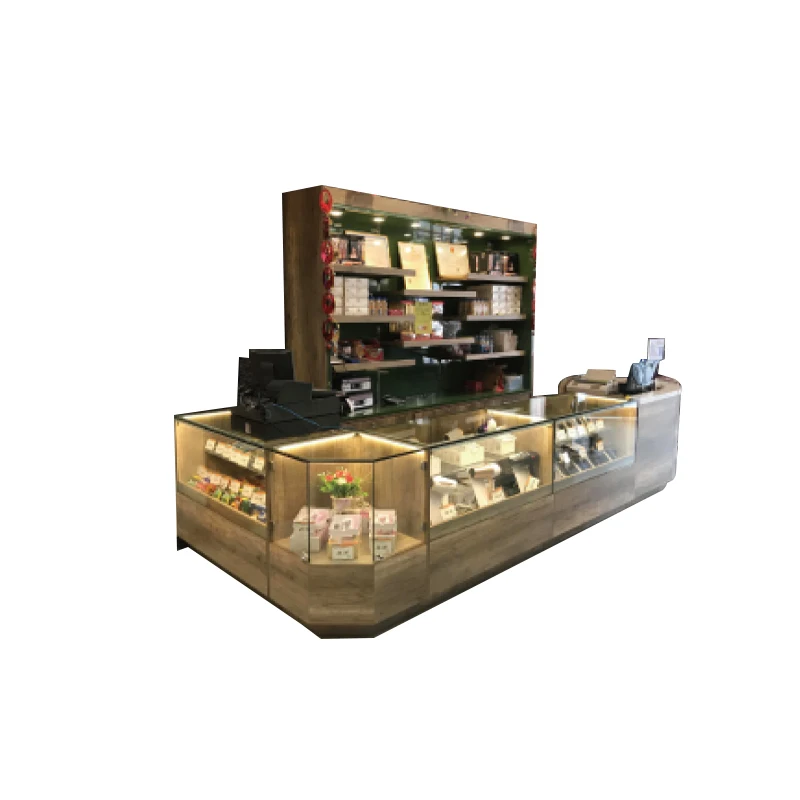 Customizable Supermarket Checkout Boutique Cashier Counter Liquor Shelf ...