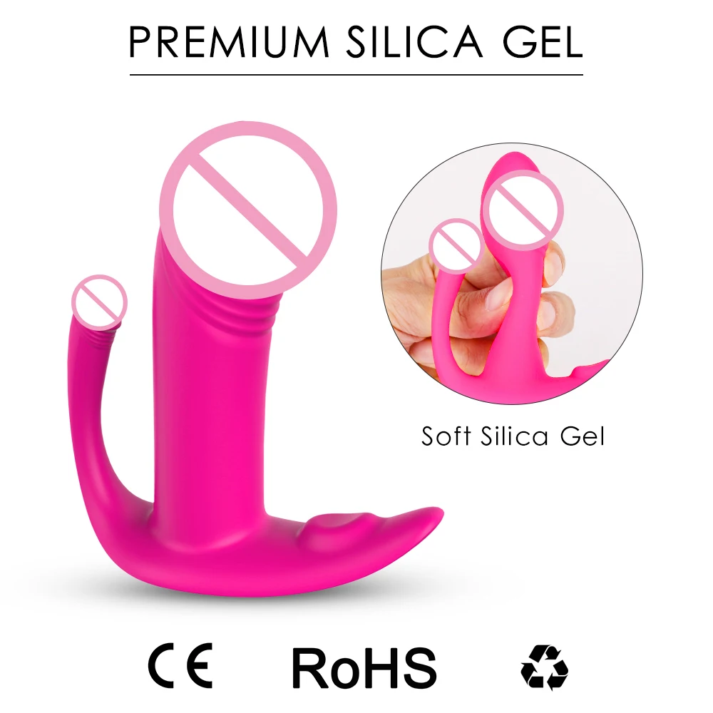 Medical Silicone Remote Control Vibrator USB Charge Wearable Dildo Designed for Women's Sexual Pleasure