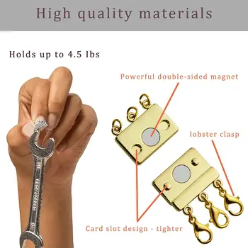 Wholesale Custom Layered Necklace Clasps Sliver Magnetic Necklace Separator  for Layering Multiple Strands Jewelry Connector Silver Clasps From  m.