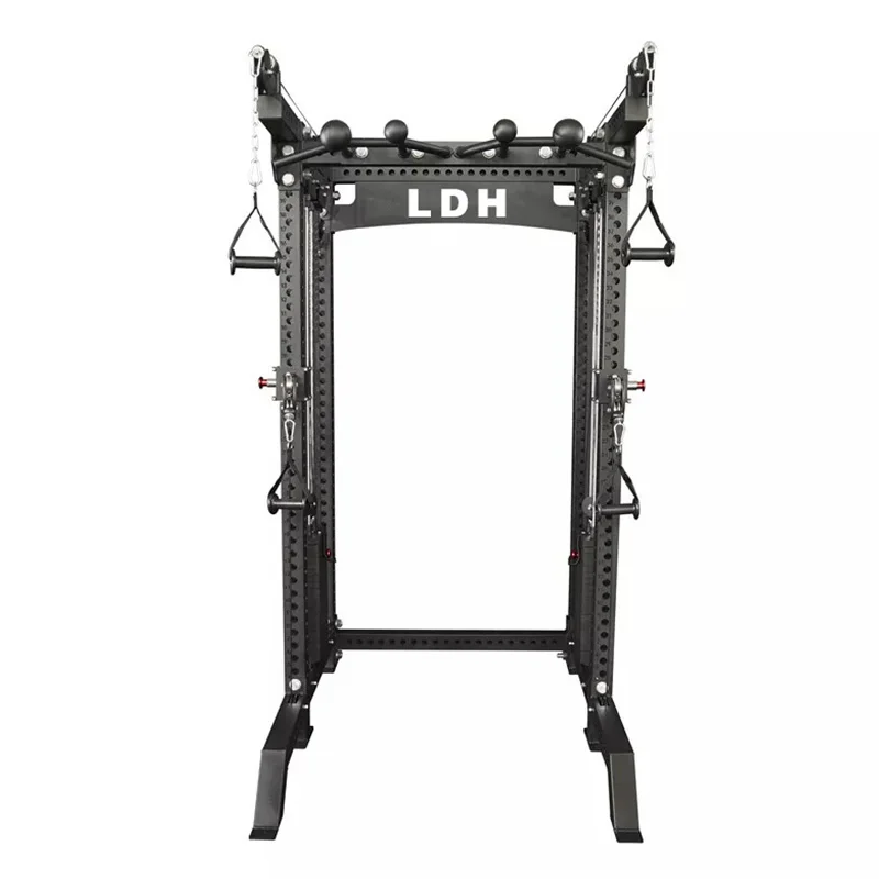 LDH тренажер для фитнеса, бодибилдинга, тренажерного зала, оборудование для фитнеса, Спортивная Многофункциональная тренажер Смит для тренировок, силовой стеллаж