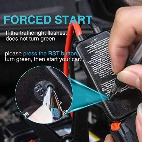 Автомобильное пусковое устройство, 1500A, 12 В, литиевая батарея