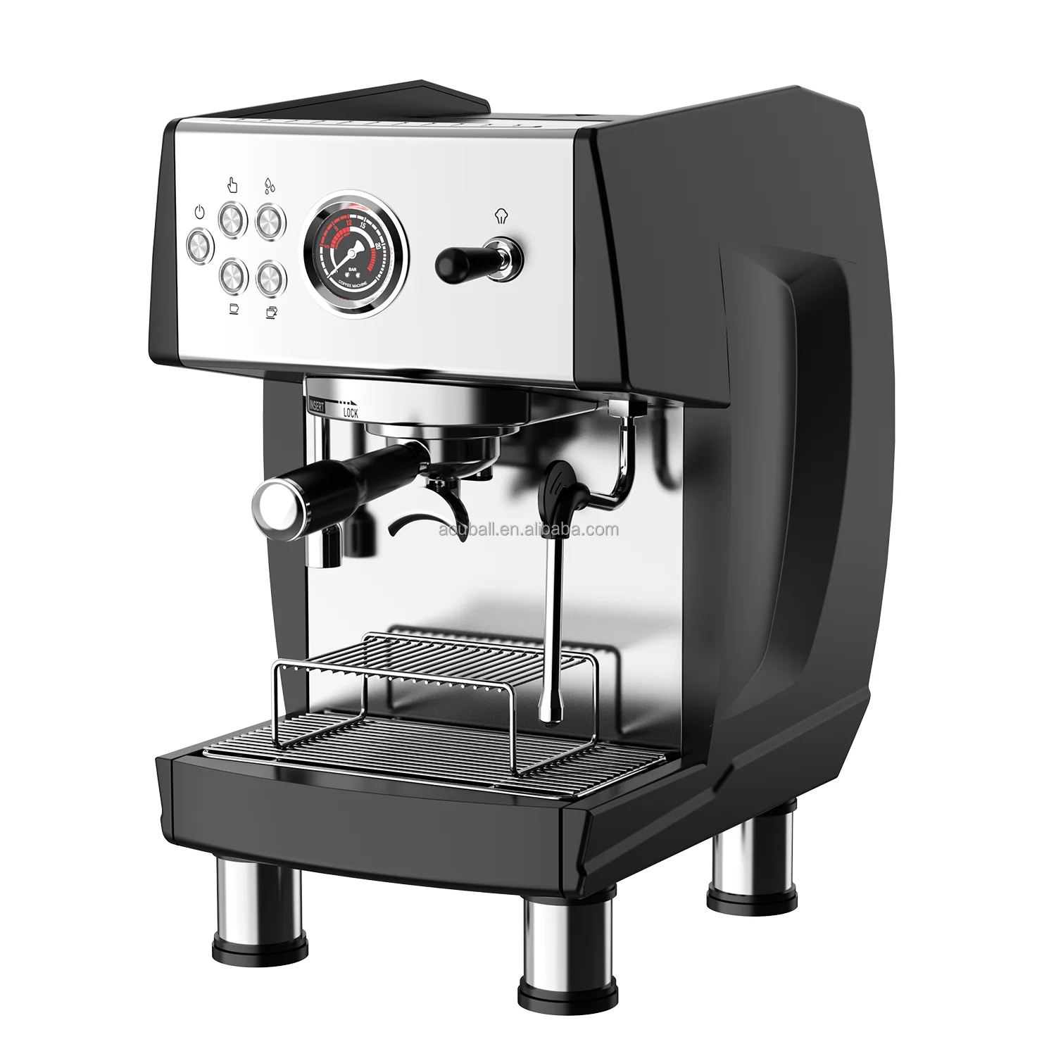 3 in 1 Smart Digital Espresso Machine 20 Bar Duel Boiler Buttons Aluminium 20 in 1 Digital Coffee Maker