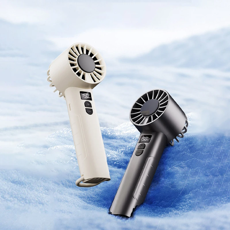 Wholesale 2025 Portable 150-Speed Turbo Fan 1800mAh Mini Handheld Fan USB Rechargeable Cooling Fan Mini Ventilador