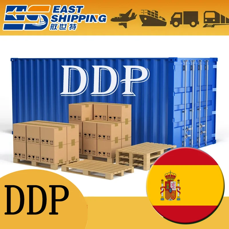 DDP East Shipping to Spain fuvarozó szállító ügynök légi fuvarozás ajtóról ajtóra Kínából Spanyolországba