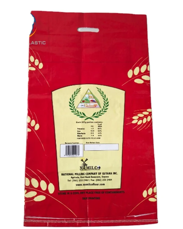 Bopp Laminate pp Polypropylene Woven Lamination Bag Sacks 50kg Cement Rice
