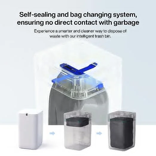 Automatic Trash Can, 4 Gallon Self Sealing and Self-Changing Smart Trash Can manufacture