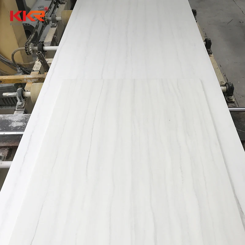 KKR Fine Surface Artificial Stone Acrylic Solid Surfaces Stone Slabs Marble Stone Looking Wall Panel Big Sheets