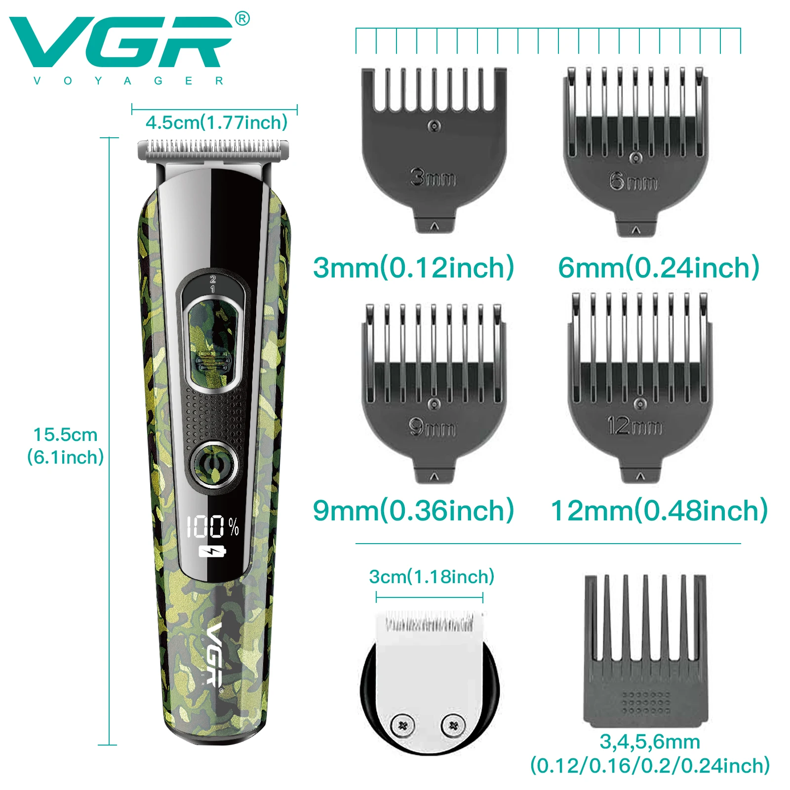 VGR V-271 Professional Hair Clipper for Men