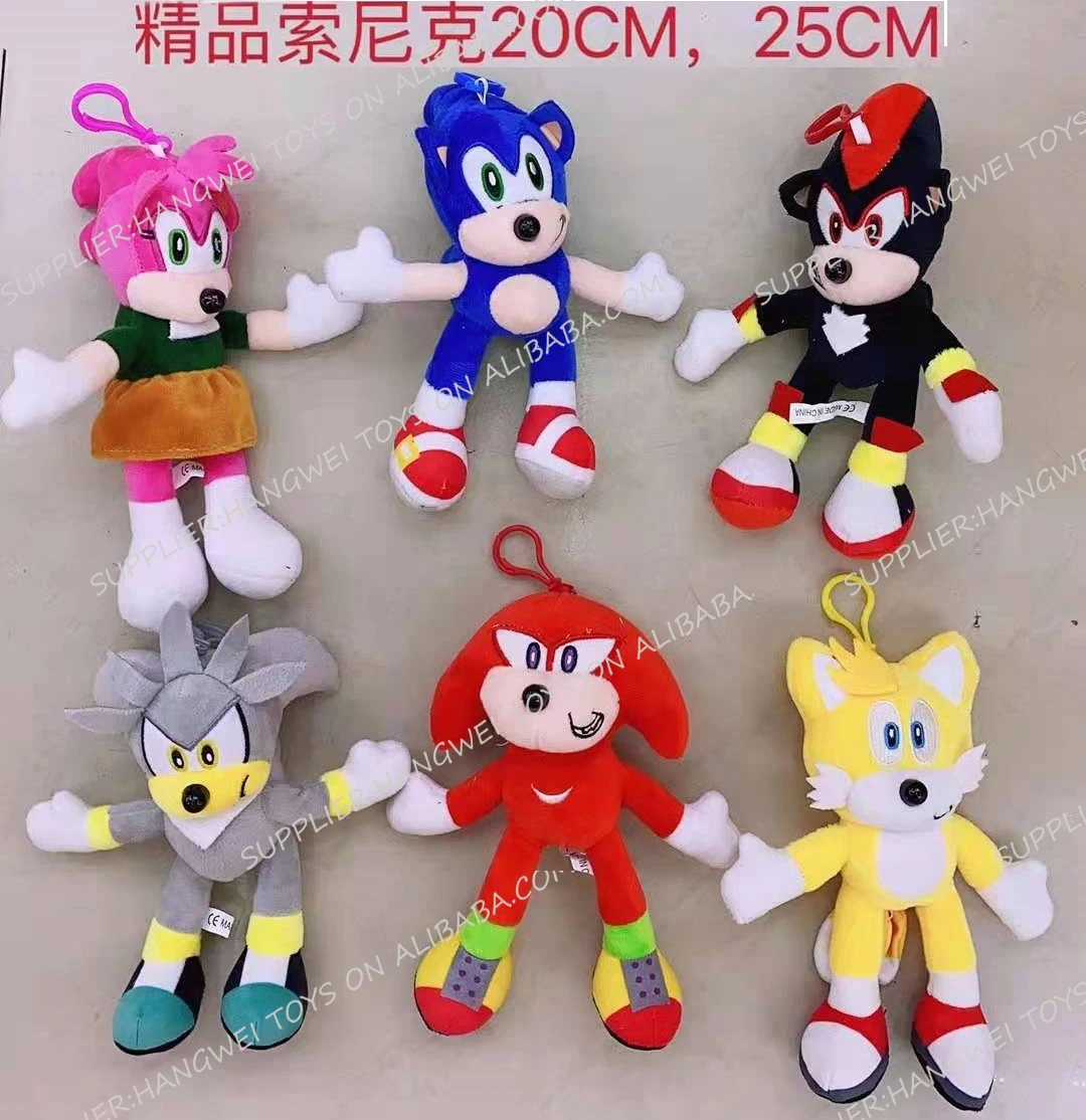 Super Sonic Plush Toy Sonic Filling Animal Set Sucker Classic Sonic  Character Plush Movie Sonic Action Doll Hedgehog Tail Finger Joint Shadow  Tom Amy - China Plush Toy and Stuffed Plush Toy