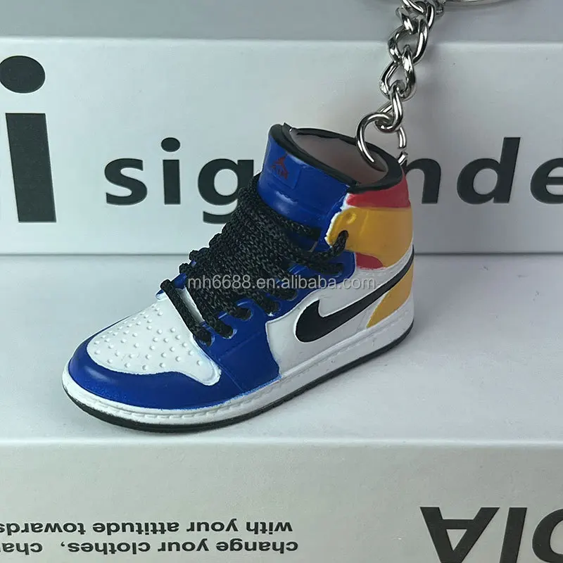 mini nike shoe keychain