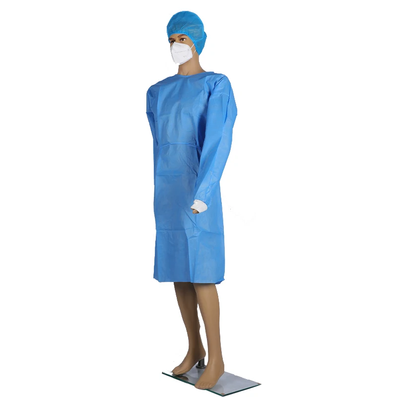 
fda cuffs medical high-quality Disposable medical isolation garment suit operating coat surgical gowns 