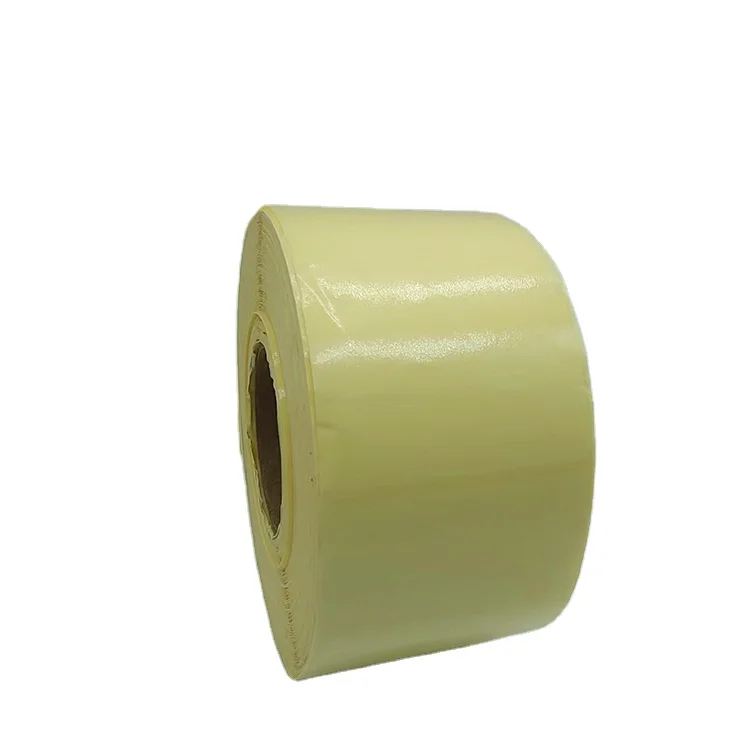 Eco-Friendly 50gsm Yellow Glassine Paper Jumbo Roll 40gsm 60gsm Waterproof Coated Release Paper for Sugar Label Stickers Liner