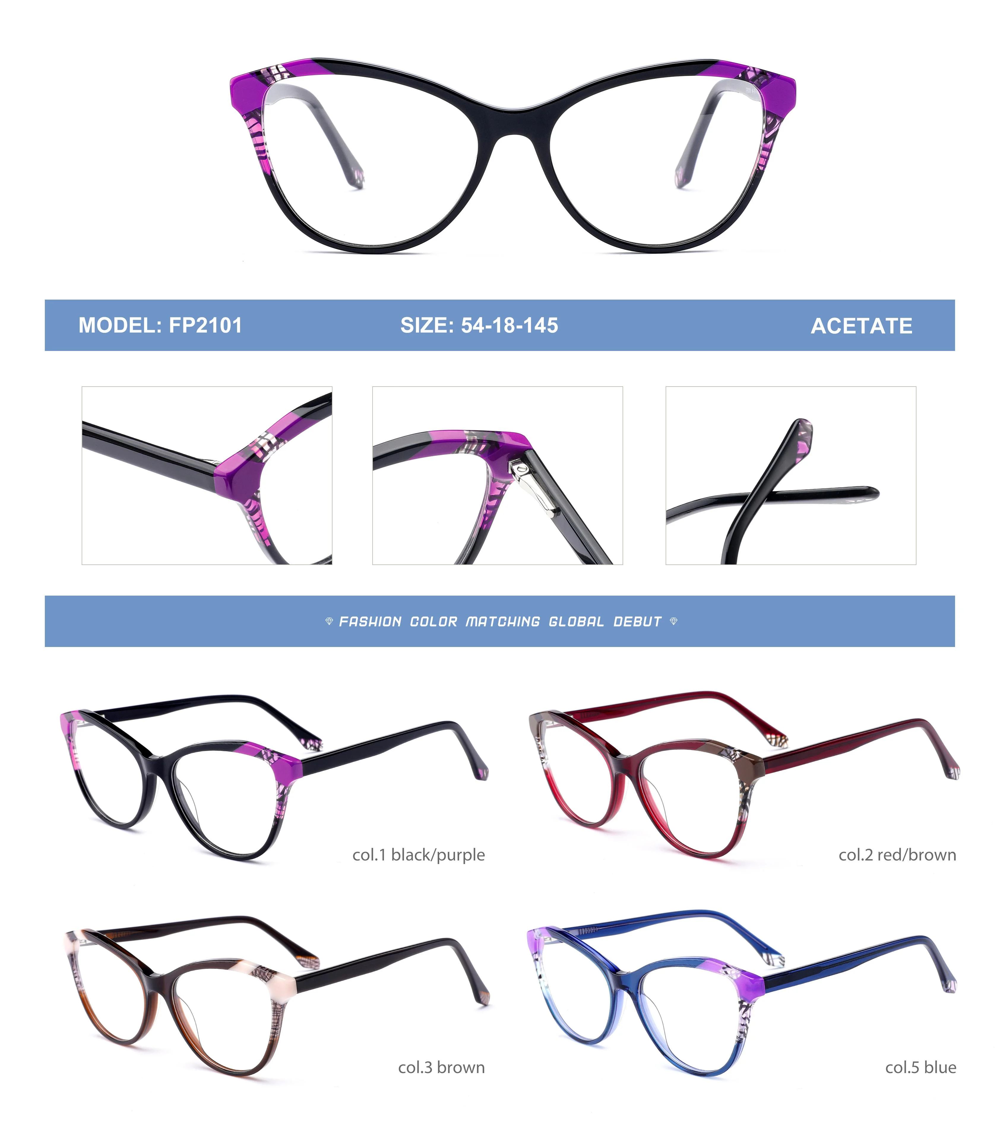 Manufacturer Italian Vintage Optical Glasses Acetate High Quality Computer  Eye Glass Frames Optical Glasses for Men