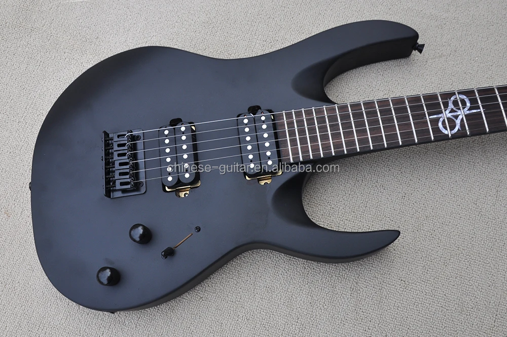 Flyoung Matte Black Electric Guitar Factory Custom Rosewood Fretboard