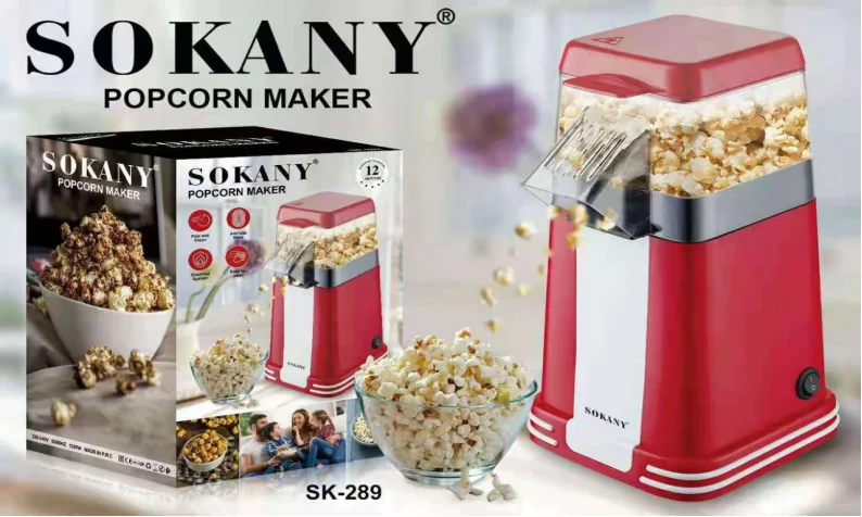 Sokany Mini Electric Corn Popcorn Maker Machine