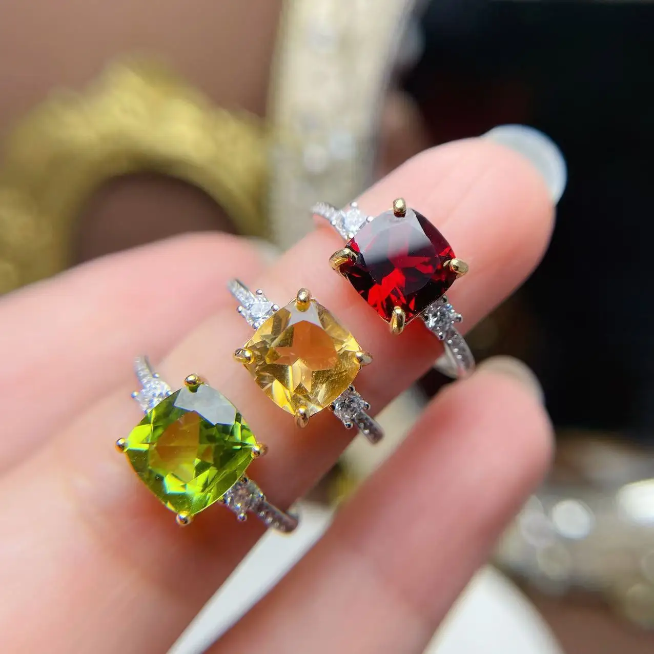 Luxury Types Of Jewellery Stones Hot Popular 925 Sterling Silver