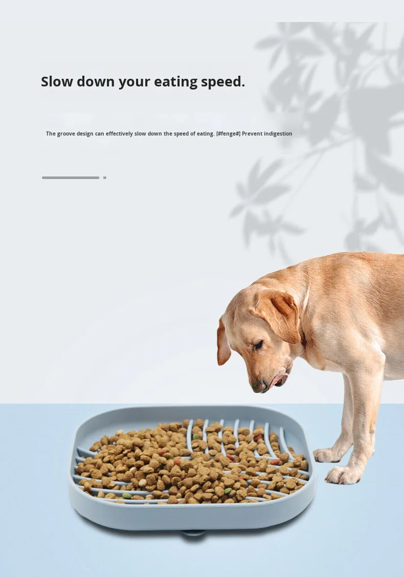 Food Grade Silicone Sustainable Pet Slow Feeder Food Licking Bowls Microwave Dishwasher Safe supplier