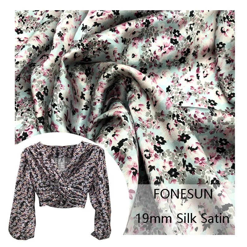 Factory Wholesale Mulberri Print Silk Fabrics Luxury OEM RTS Mulberry 100% Customized Digital Printed Fabric for Printing