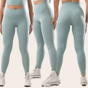 Best Selling Nylon Spandex Women Workout Leggings Yoga Pants Custom logo High Waisted Athletic Running Leggings