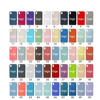 Custom Silicon Phone Cases Accessories Microfibre Soft Touch Liquid Silicone Case For iPhone 13 XS/X XR 8 7 Plus 11 12 Pro Max
