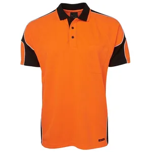 160GSM Jersey Quick Dry Polo Shirt Hi Vis Work T Shirt for Men Mechanic Shirt