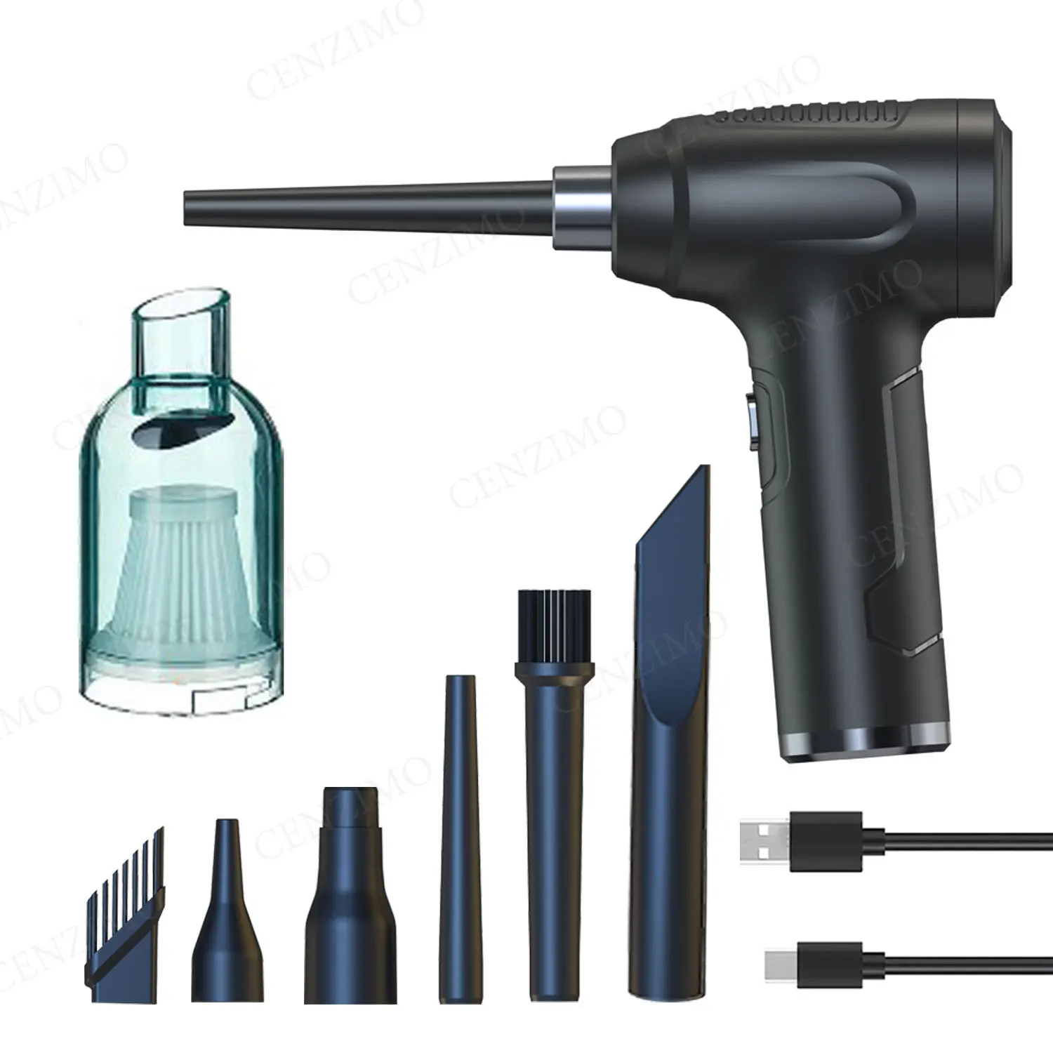 Беспроводной клавиатур компьютера автомобиля пыли Спрей очиститель Аккумуляторный Воздушный пистолет дующий аккумуляторная электрическая портативная баллончик со сжатым