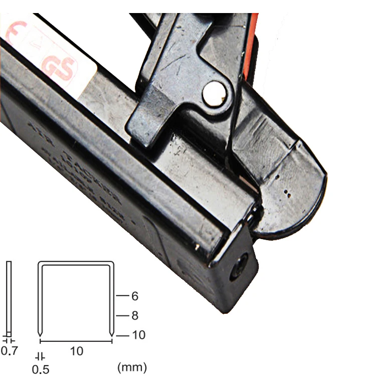 Горячая Распродажа пневматический степлер для обивки обработки древесины пистолет ногтей