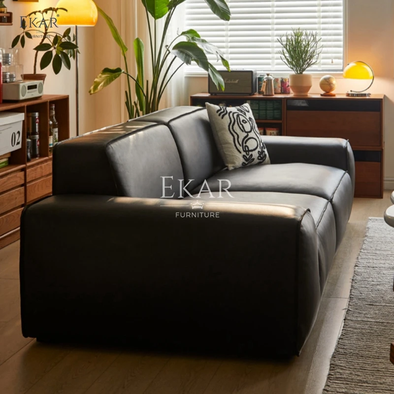 product new design ekar modern nappa leather half leather sofa living room furniture-61