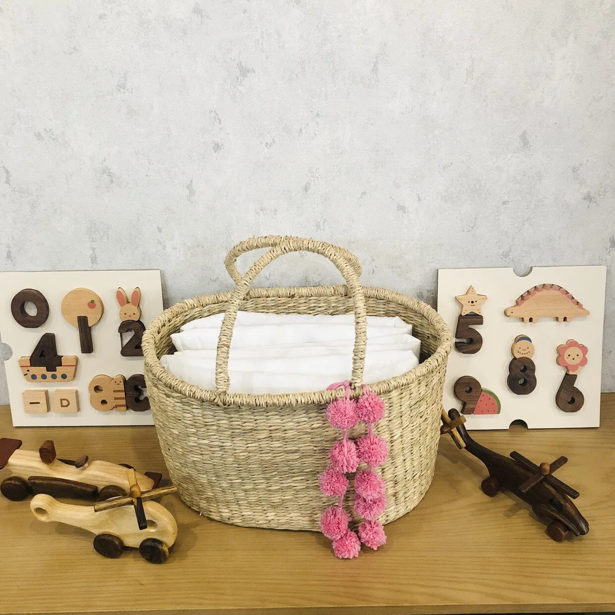 diaper caddy with changing pad