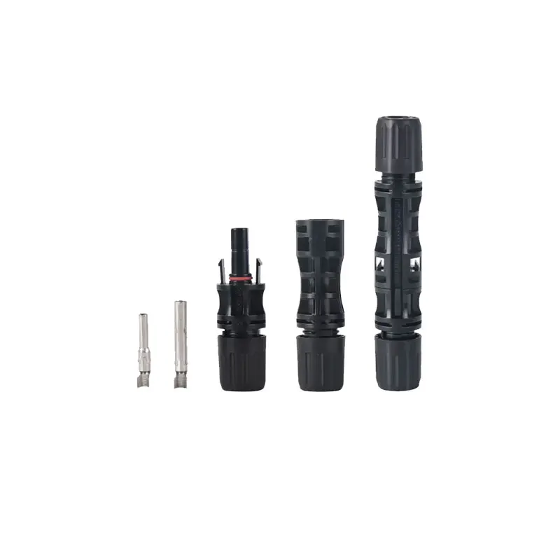 1000v/1500v TUV IP67 PV Power Electrical Cable Connector Waterproof 1P Adaptor2.5mm copper Wire Connector For SolarPanel System