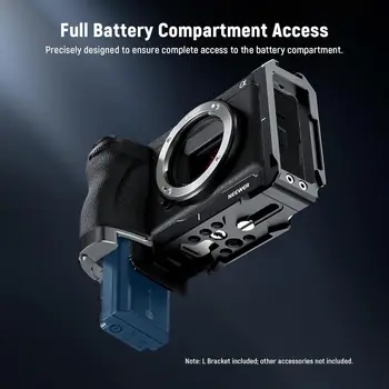 NEEWER A6700 L Plate Compatible with Sony Alpha 6700, Quick Switch Aluminum Extendable Side Plate & Anti Twist Baseplate detail image