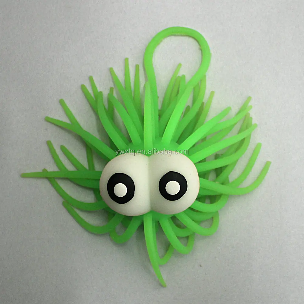 2021热卖闪光毛茸球玩具tpr海胆玩具儿童 - buy flashing raised eye