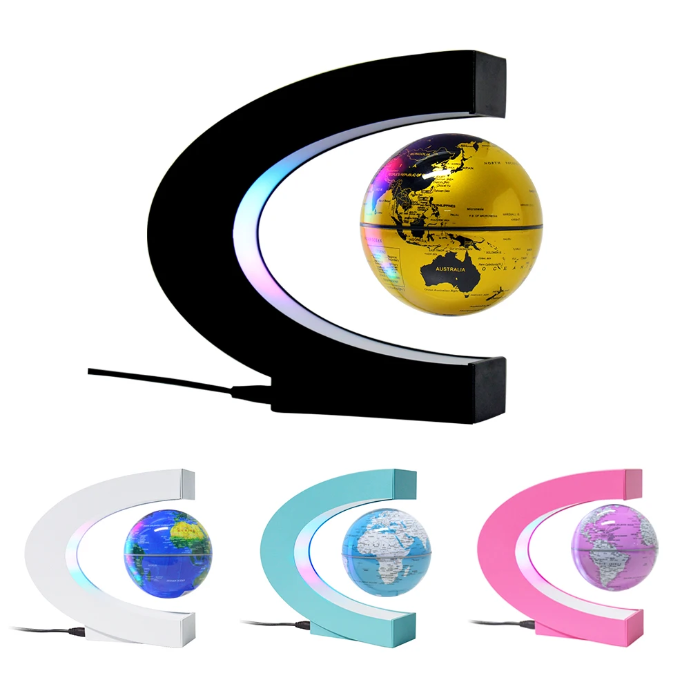 Popular Floating Magnetic Earth Globe with Colorful Led Light