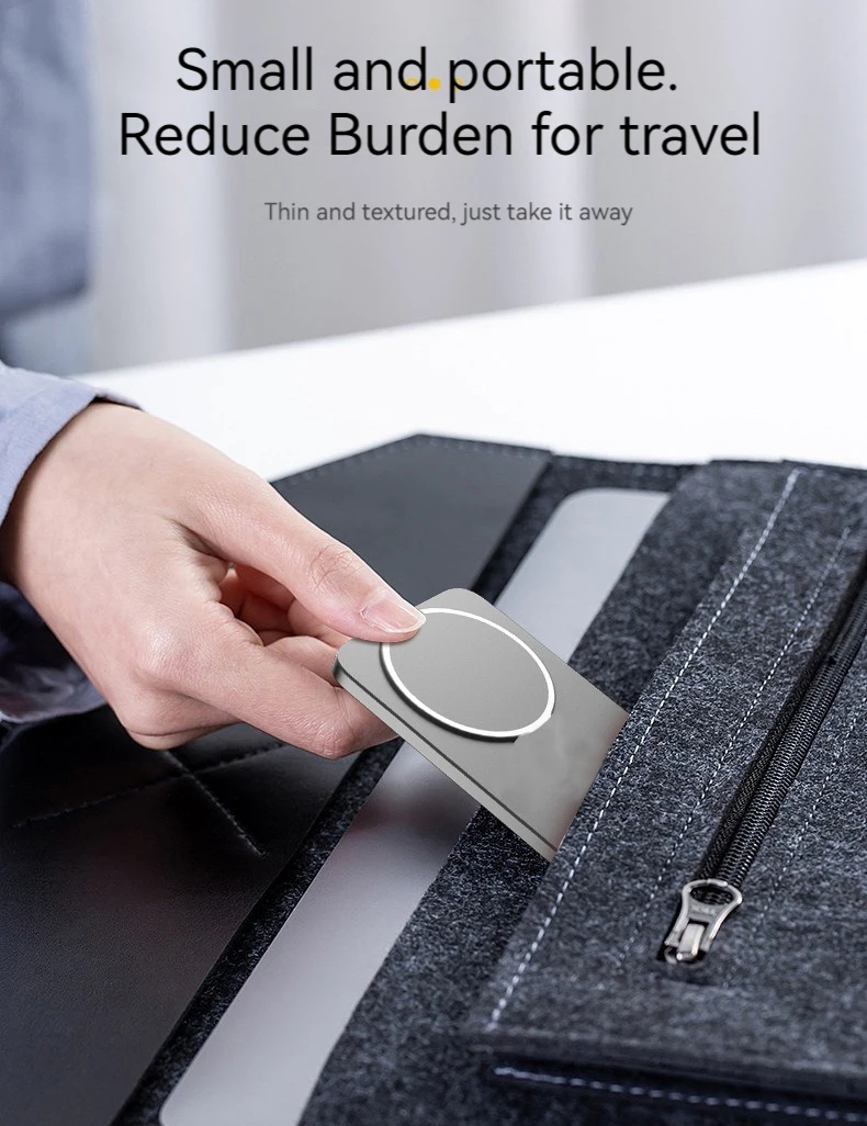 Magsafered Ultra Thin Aluminium Phone Chargers Mag Powerbank Safe Fast Charger PD 22.5W Magnetic Wireless Power Bank 5000mAh