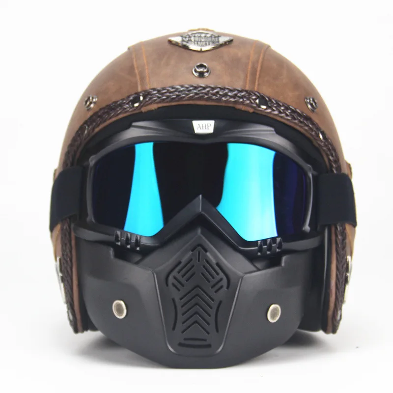 open face motorcycle helmets with sun visor