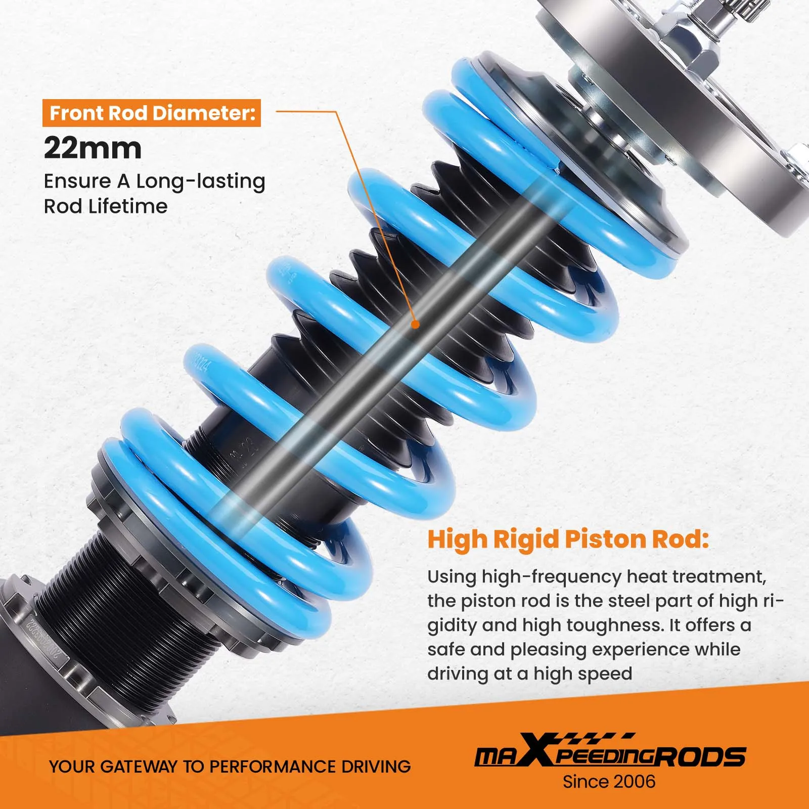 thumbnail interactive-video image 1 of DREXLER Front Shock Absorbers Pair For BMW 3 Series E90 E91 E92 E93 (316i, 318i, 320i, 320d, 325d) 1 of 6