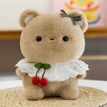 Soft Plush Ragdoll Bear Doll Cute Embroidered Birthday Gift Toy Low MOQ PP Cotton Fabric Material for Stress Relief