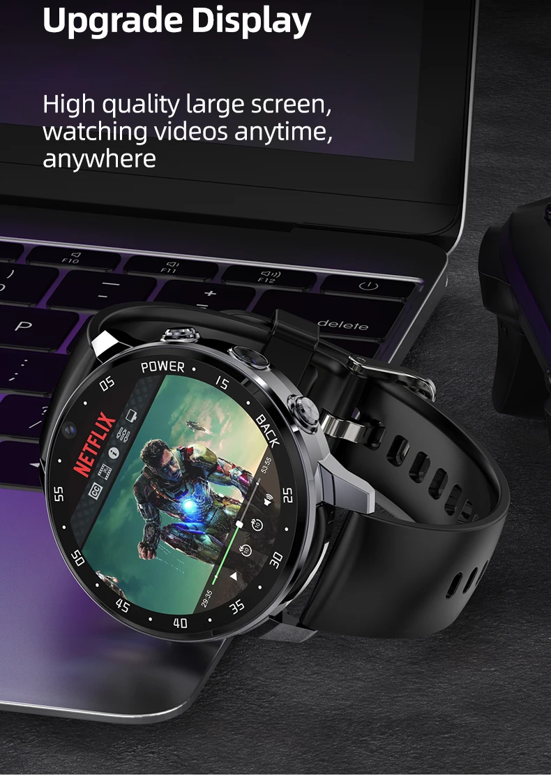 Wholesale A3 4g Android Men Business Smart Watch Hd Video Call Outdoor ...