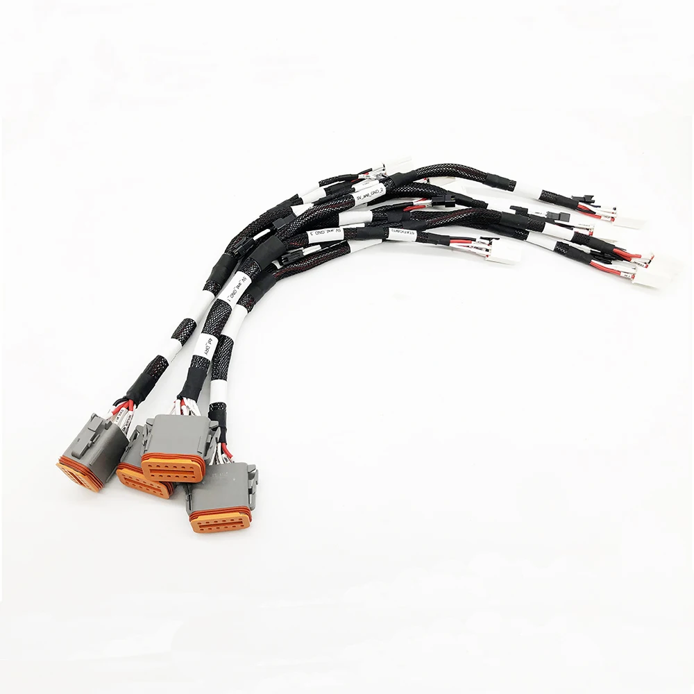 Automotive Wiring Harness Dt Series 2 3 4 5 6 8 12 Pin Waterproof Male Female Deutsch Connector