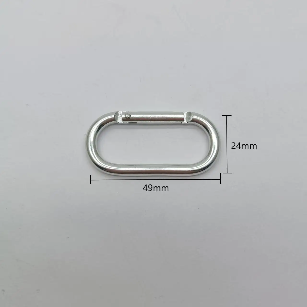 D-Rings/O Ring Aluminum Hook Square Shape Carabiner Straight Hardware Many Types Sizes for Keychain