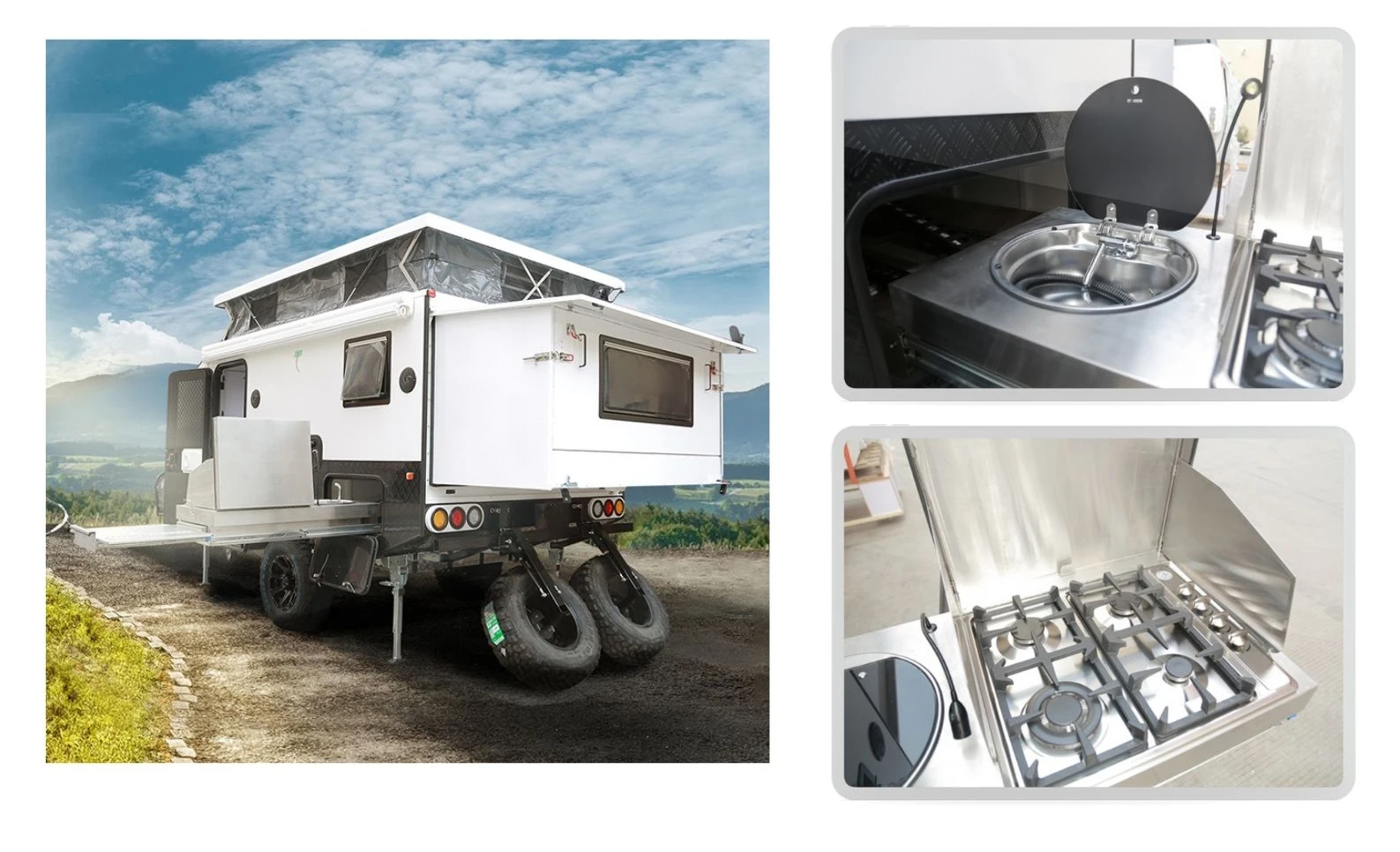 Ecocamper 13ft Caravan 2023 Trailer 45 People Small Camper For Sale